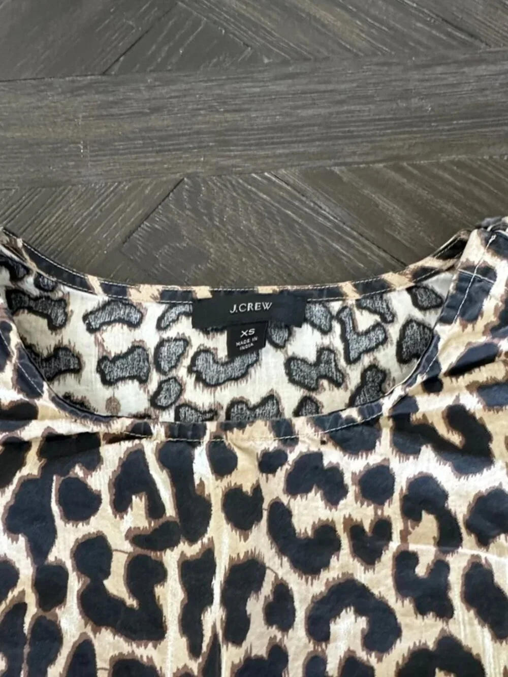 J.Crew Leopard Puff Sleeve Top XS | Date Night Blouse | Fall Going Out Top